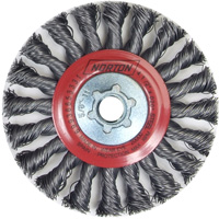 Roue compl&egrave;te de c&acirc;ble de torsion, Dia. 4", Fils 0,02", Arbre 5/8"-11, Acier Sécurité Médic
