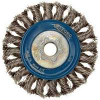 Roue compl&egrave;te de c&acirc;ble de torsion, Dia. 5", Fils 0,02", Arbre 5/8"-11, Acier inoxydable Sécurité Médic