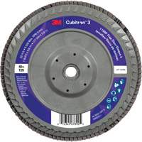 Disque &agrave; lamelles conique 1169F Cubitron 3 &agrave; changement rapide, 7" x 5/8"-11, Type T29, Grain 40+, C&eacute;ramique Sécurité Médic