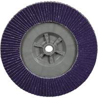 Disque &agrave; lamelles plate 1169F Cubitron 3 &agrave; changement rapide, 6" x 5/8"-11, Type T27, Grain 80+, C&eacute;ramique Sécurité Médic