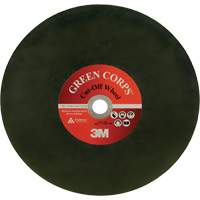 Disque &agrave; tronçonner Green Corps, 13-9/10" x 0,118", Arbre de 1", C&eacute;ramique, 20 000 Tr/min Sécurité Médic