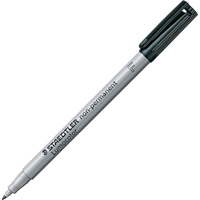 Lumocolor&reg; Non Permanent Fine Tip Black Marker, Black, Fine Tip Sécurité Médic