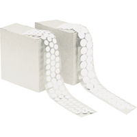 Attache en rondelle, Crochet, 3/4" dia., Adh&eacute;sif, Blanc Sécurité Médic