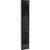 Pr&eacute;sentoirs, Stationnaire, 23 fentes, Acier, 9-3/4" la x 4-1/8" p x 65-1/2" h Sécurité Médic