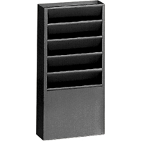 Pr&eacute;sentoirs, Stationnaire, 5 fentes, Acier, 9-3/4" la x 4-1/8" p x 21" h Sécurité Médic