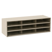 Data Organizers, Stationary, 15 Slots, Steel, 33-3/4" W x 11 5/8" D x 17 3/4" H Sécurité Médic