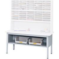 E-z Sort&reg; Mailroom Furniture-sorting Tables With Shelf-base Table With Shelf, 60" W x 28" D x 36" H, Laminate Sécurité Médic