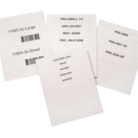 Bin Buddy Label Holders, 48" L x 8" W Sécurité Médic