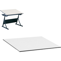 Dessus de table Planmaster, 60" la x 3/4" h, Blanc Sécurité Médic