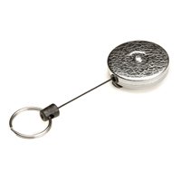 D&eacute;rouleurs autor&eacute;tractables originaux #485-HDK, Chrome, C&acirc;ble 48", Fixation Agrafe de ceinture Sécurité Médic