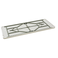Table pliante, Rectangulaire, 72" l x 30" la, Poly&eacute;thyl&egrave;ne, Blanc Sécurité Médic