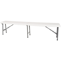 Banc pliant, Poly&eacute;thyl&egrave;ne, 72" lo x 12" la x 17" h Sécurité Médic