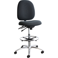 ESD (Electrostatic Dissipative) Shoptech Seating, Fabric, Blue, 275 lbs. Capacity Sécurité Médic