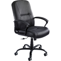 Serenity Big & Tall Chair, Leather, Black, 500 lbs. Capacity Sécurité Médic