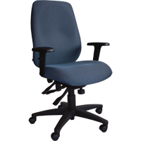 Cierra Ergonomic Chairs, Fabric, Blue, 250 lbs. Capacity Sécurité Médic