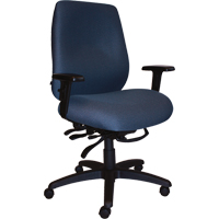 Cierra Heavy Duty Ergonomic Chairs, Fabric, Blue, 400 lbs. Capacity Sécurité Médic