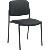 Armless Stacking Chairs, Fabric, 32" High, 300 lbs. Capacity, Charcoal Sécurité Médic