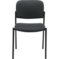 Armless Stacking Chairs, Fabric, 32" High, 300 lbs. Capacity, Charcoal Sécurité Médic