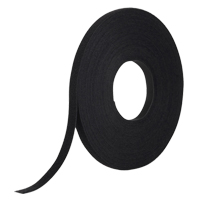 One-Wrap&reg; Fastener Tape, Hook & Loop, 25 yds x 1/2", Self-Grip, Black Sécurité Médic