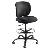 Vue Heavy-Duty Stool, Nylon, Black, 350 lbs. Capacity Sécurité Médic