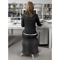 Zenergy Ball Chair, Vinyl, Black, 250 lbs. Capacity Sécurité Médic