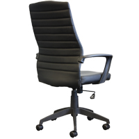 Activ A-128 Office Chair, Polyurethane, Black, 275 lbs. Capacity Sécurité Médic