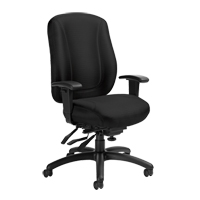 Overtime High Back Chair, Fabric, Black, 300 lbs. Capacity Sécurité Médic