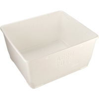 Contenant de rangement pour la nourriture, Plastique, Capacit&eacute; de 108 gal., Blanc Sécurité Médic