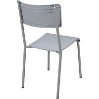 Chaises empilables Ventura, Polypropyl&egrave;ne, Hauteur 36", Capacit&eacute; 300 lb, Gris Sécurité Médic
