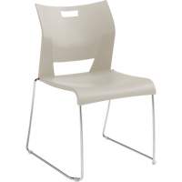 Chaise de formation sans bras Duet, Plastique, Hauteur 33-1/4", Capacit&eacute; 350 lb, Blanc Sécurité Médic