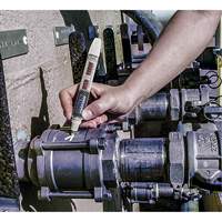 Marqueur de peinture &agrave; pointe en feutre, Liquide, Blanc Sécurité Médic