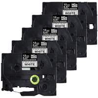 Laminated Tape, 12 mm x 8 m, Black on White Sécurité Médic