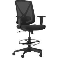 Activ Series Synchro-Tilt Adjustable Chair, Fabric/Mesh, Black, 275 lbs. Capacity Sécurité Médic