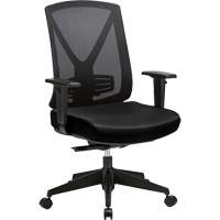 Activ Series Premium Synchro-Tilt Adjustable Chair, Fabric/Mesh, Black, 275 lbs. Capacity Sécurité Médic