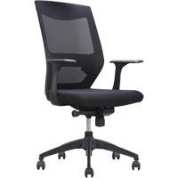 Activ Series Synchro-Tilt Office Chair, Fabric/Mesh, Black, 275 lbs. Capacity Sécurité Médic