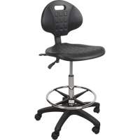 Tabouret robuste et ergonomique, Mobile, Ajustable Hauteur, Capacit&eacute; 250 lb Sécurité Médic