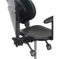 Tabouret ergonomique robuste avec accoudoirs r&eacute;glables, Stationnaire, Ajustable Hauteur, Capacit&eacute; 250 lb Sécurité Médic