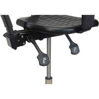 Tabouret ergonomique robuste avec accoudoirs r&eacute;glables, Stationnaire, Ajustable Hauteur, Capacit&eacute; 250 lb Sécurité Médic