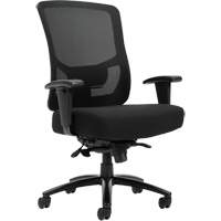 Raven 400 High-Back Heavy-Duty Synchro-Tilter, Mesh, Black, 400 lbs. Capacity Sécurité Médic
