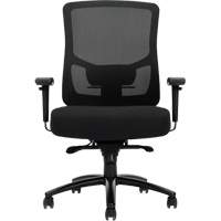 Raven 400 High-Back Heavy-Duty Synchro-Tilter, Mesh, Black, 400 lbs. Capacity Sécurité Médic