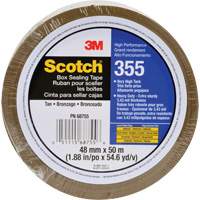 Ruban d'emballage Scotch 355, Adh&eacute;sif Thermofusible, 3,4 mils, 48 mm (1-22/25") x 50 m (164') Sécurité Médic