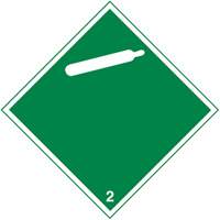 TDG Shipping Labels, Class 2, Gases, Paper Sécurité Médic