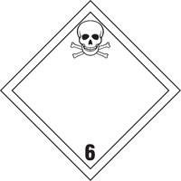 TDG Shipping Labels, Class 6.1, Toxic Substances, Vinyl Sécurité Médic