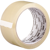 Tartan 305 Box Sealing Tape, Acrylic Adhesive, 1.6 mil, 48 mm (2") x 100 m (328') Sécurité Médic