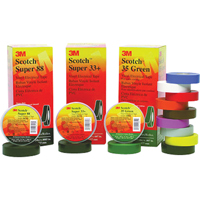 Scotch&reg; Super 33 Tape, 19 mm (3/4") x 20.1 m (66'), Black, 7 mils Sécurité Médic