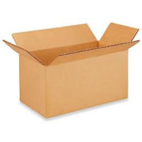 Corrugated Box, 8" L x 4" W x 4" H, Flute C Sécurité Médic