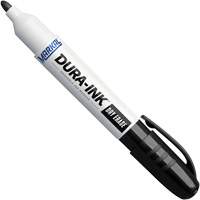 Dura-Ink&reg; Dry Erase Ink Markers, Black, Bullet Tip Sécurité Médic