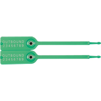 Gemini&reg; Tote Seals, 7-1/4", Plastic, Pull-Through Sécurité Médic