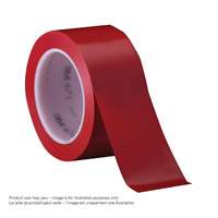 471 Vinyl Tape, 38 mm (1-1/2") W x 32.9 m (108') L, 5.3 mils, Red Sécurité Médic