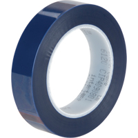 Ruban de masquage haute temp&eacute;rature, 25,4 mm (1") x 66 m (216'), Bleu Sécurité Médic